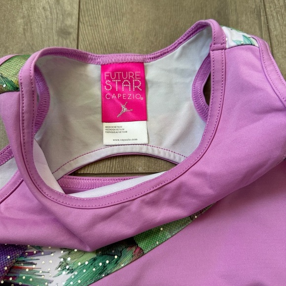 Capezio Future Star Girls Vibrant Multi Color Dance Leotard One-Piece Size Small - Picture 13 of 16